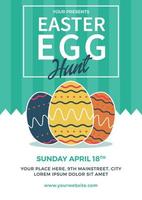 Easter Egg Hunt Flyer Template vector