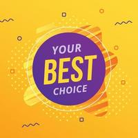 Best choice abstract banner vector