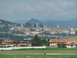 Upper town in Bergamo photo