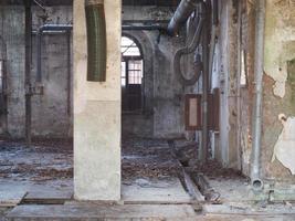 restos de un abandonado fábrica foto