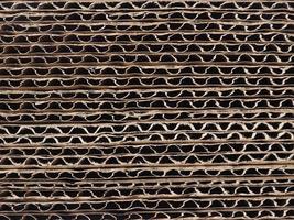 brown corrugated cardboard texture background photo