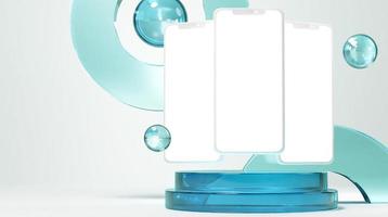 Clayphones screens mockup ui ux design presentation scene photo