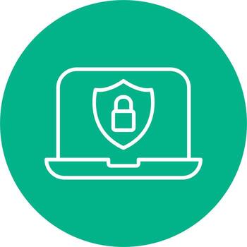 icono de vector de seguridad de datos