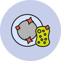 Dish Sponge Vector Icon