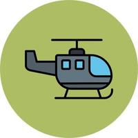 icono de vector de helicóptero