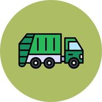 Garbage Truck Vector Icon