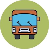 icono de vector de bus