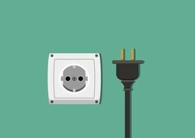 Electric Socket Plug Clipart. Electrical Plug Vector