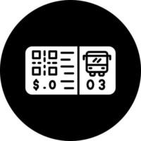 Bus Ticket Vector Icon