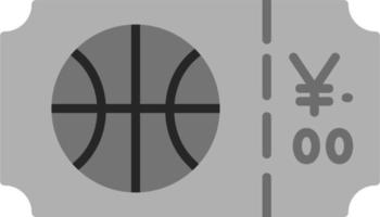 Basketball Ticket Vector Icon