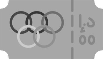 Olympic Ticket Vector Icon