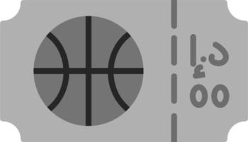 Basketball Ticket Vector Icon