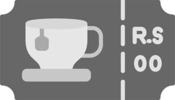 Tea Ticket Vector Icon