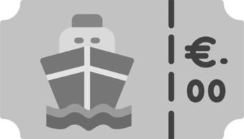 Boat Ticket Vector Icon