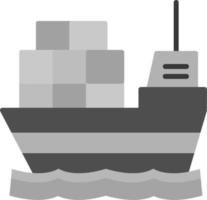 Cargo Ship Vector Icon