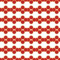 Seamless pattern with orange circles on white background. Vector illustration.