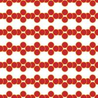 Seamless pattern with orange circles on white background. Vector illustration.