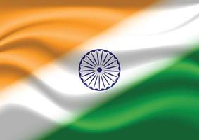 Beautiful Tri-Color Theme of Indian Flag Vector Art Background