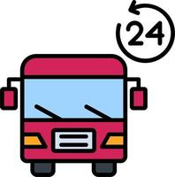 icono de vector de bus