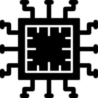 computadora chip vector icono