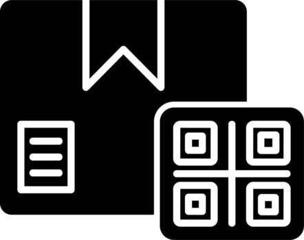 icono de vector de código qr