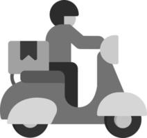 Delivery Bike Vector Icon