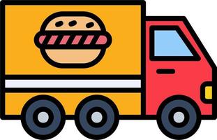 Food Delivery Truck Vector Icon