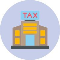 Tax Office Building Vector Icon