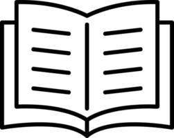 Open Book Vector Icon