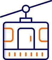 icono de vector de cabina de teleférico