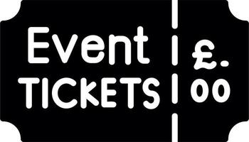 Event Ticket Vector Icon