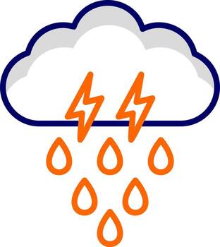 icono de vector de nube