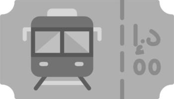 Train Ticket Vector Icon