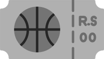 Basketball Ticket Vector Icon