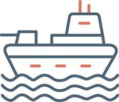 Military Ship Vector Icon