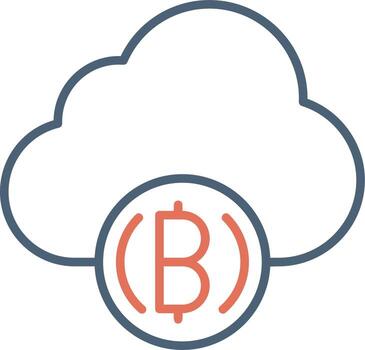 icono de vector de nube