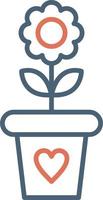 Flower Pot Vector Icon