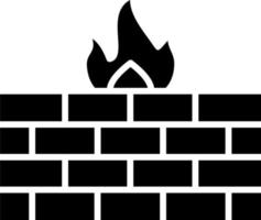 icono de vector de firewall