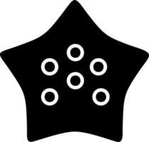 icono de vector de estrella de mar