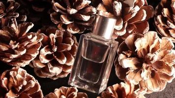 Perfume on cones Transparent bottle with perfume video