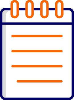 icono de vector de cuaderno