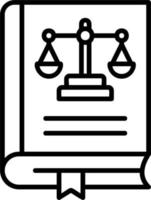 Law Book Vector Icon