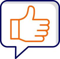 Thumbs Up Vector Icon