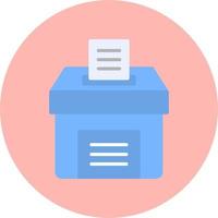 icono de vector de caja de votación