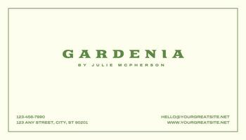 Gardener Business Card Template