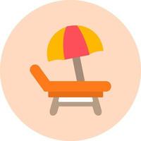 Beach Chair Vector Icon