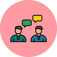 Work Conversation Vector Icon