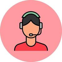 Customer Service Agent Vector Icon