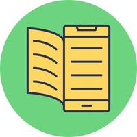 Digital Book Vector Icon