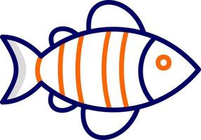 icono de vector de pescado